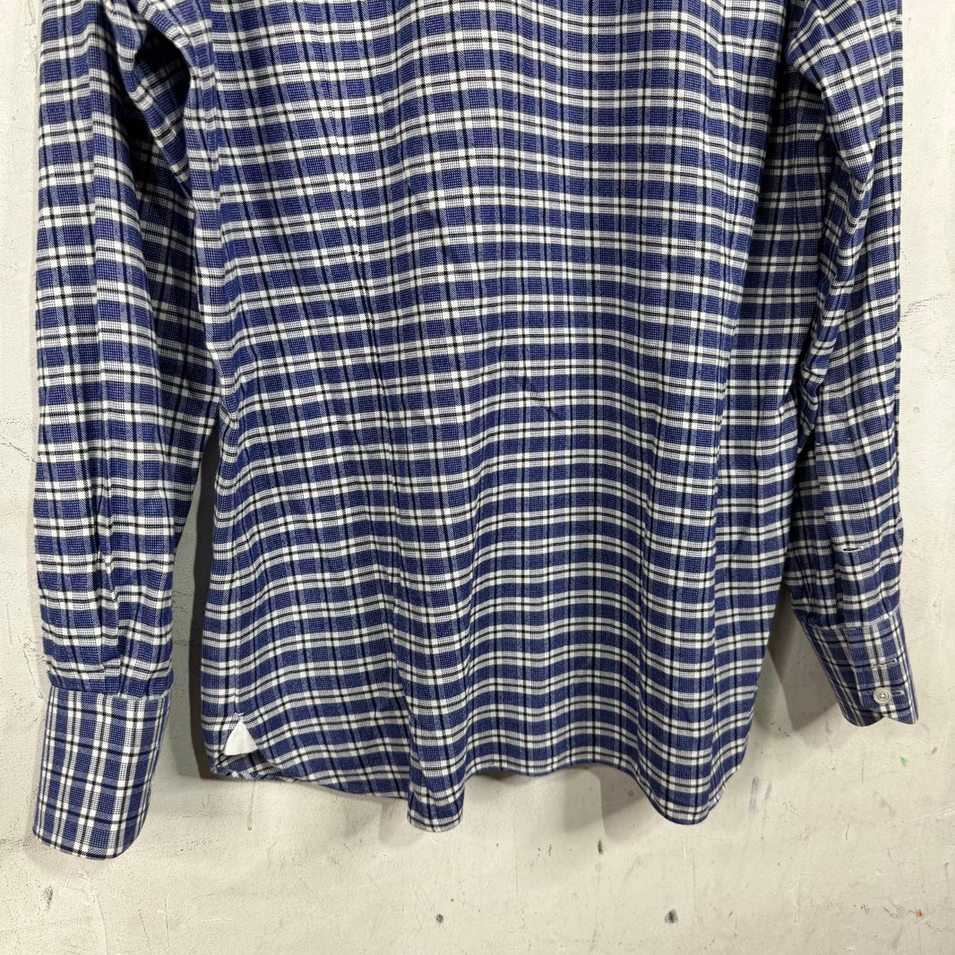 Tom Ford Blue Plaid Flannel Shirt