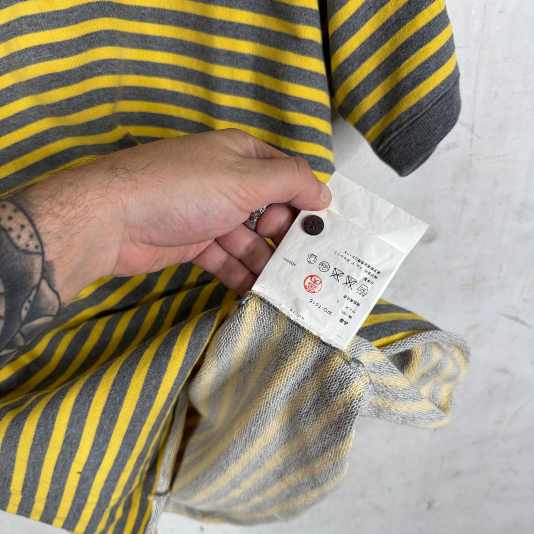 Junya Watanabe Yellow Striped Heavy Polo
