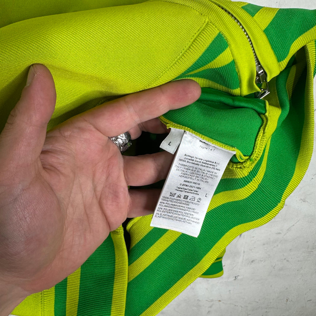 Bottega Veneta Green Knitted Track Jacket