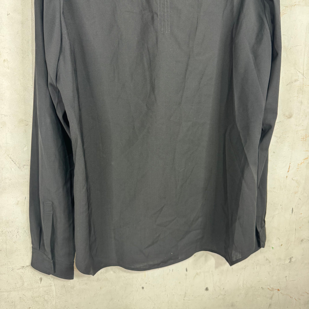 Rick Owens Lido Sheer Snap Strapped Overshirt
