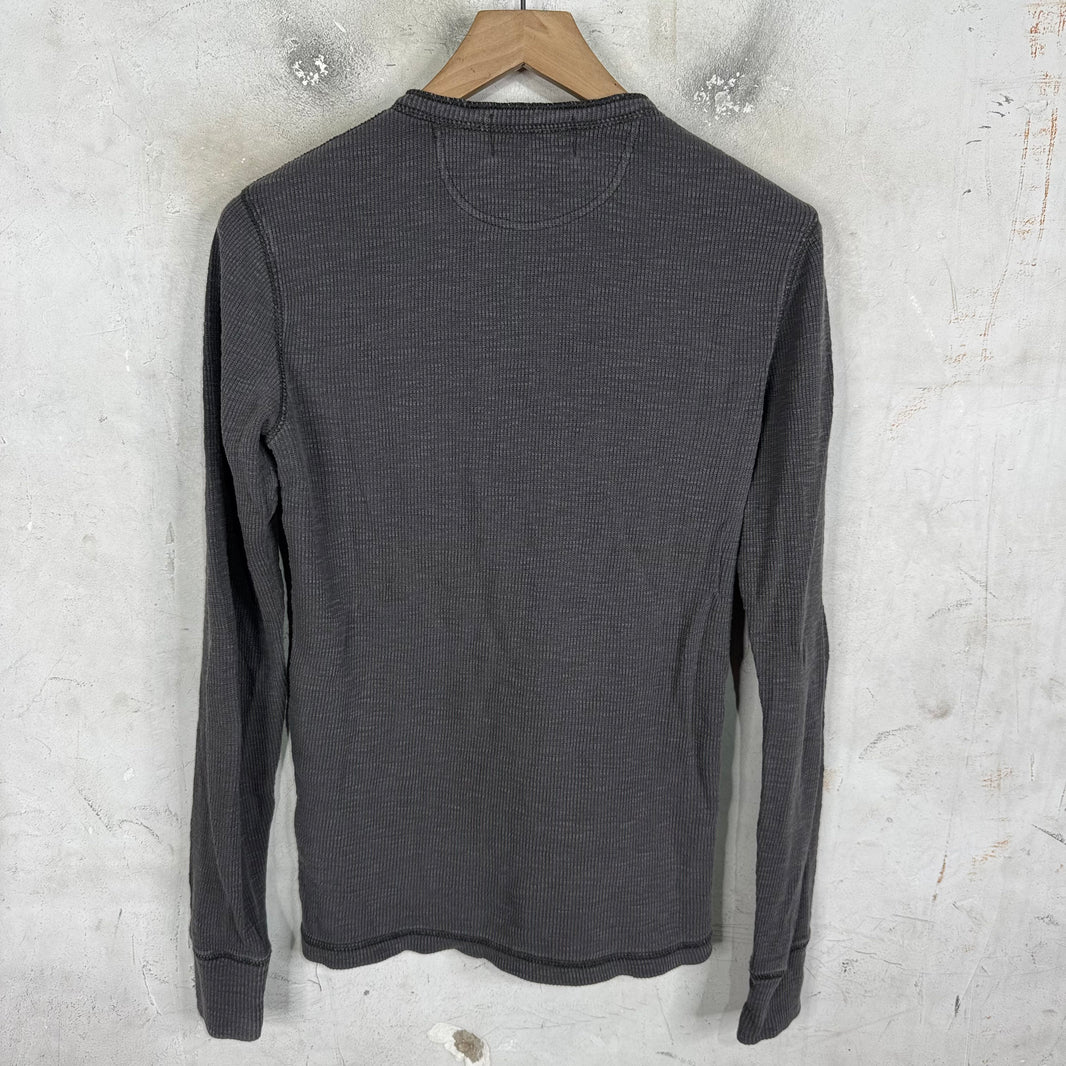RRL Grey Waffle Henley