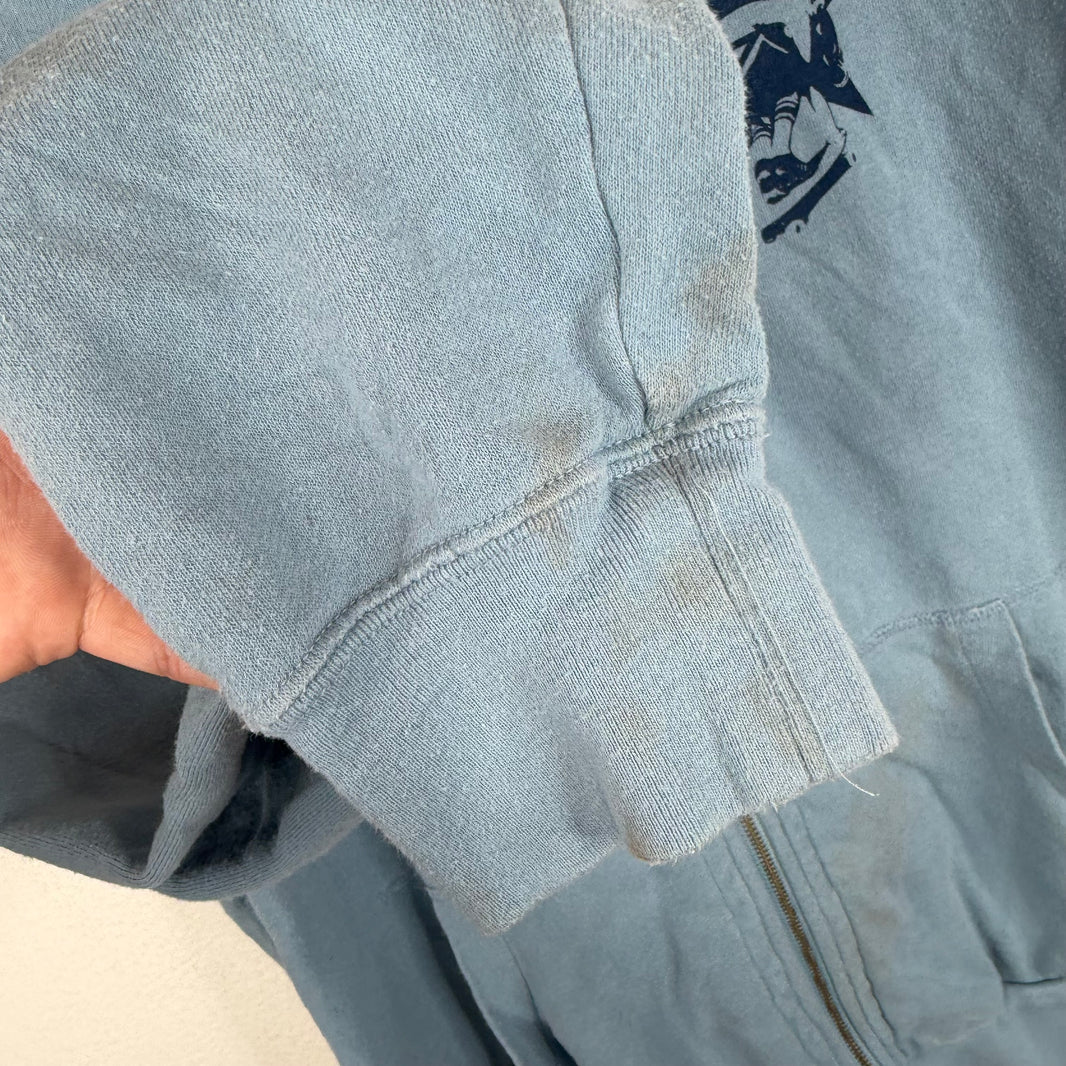 Hysteric Glamour Light Blue Star Zip-Up Hoodie
