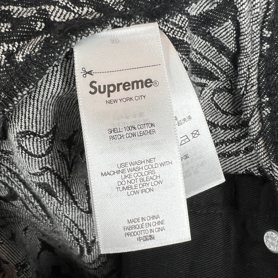 Supreme Black Paisley Jacquard Jeans