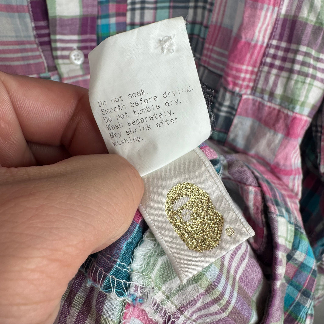 Bape Patchwork Button Up L/S Shirt