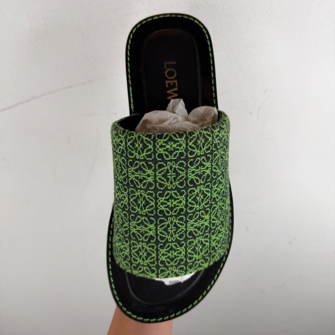 Loewe Anagram Jacquard Slides