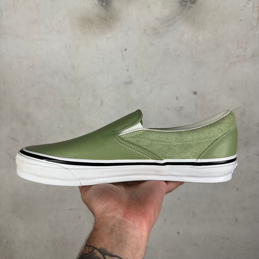 Vans X Engineered Garments Green Sample Classic Slip Ons
