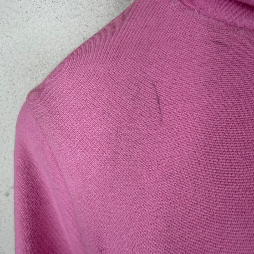 Balenciaga No Logo Pink Zip-Up Hoodie