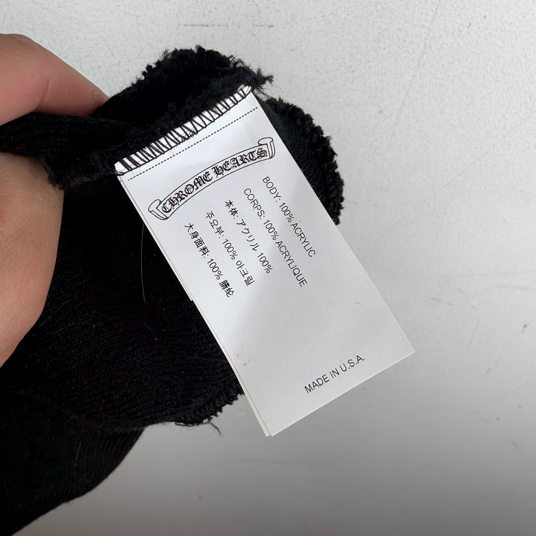 Chrome Hearts Black CH Beanie
