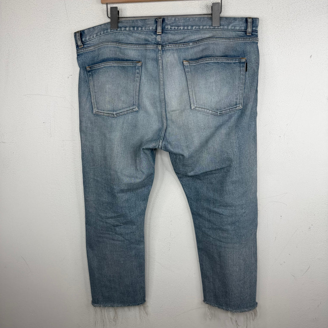 Saint Laurent D20 Chopped Light Wash Jeans