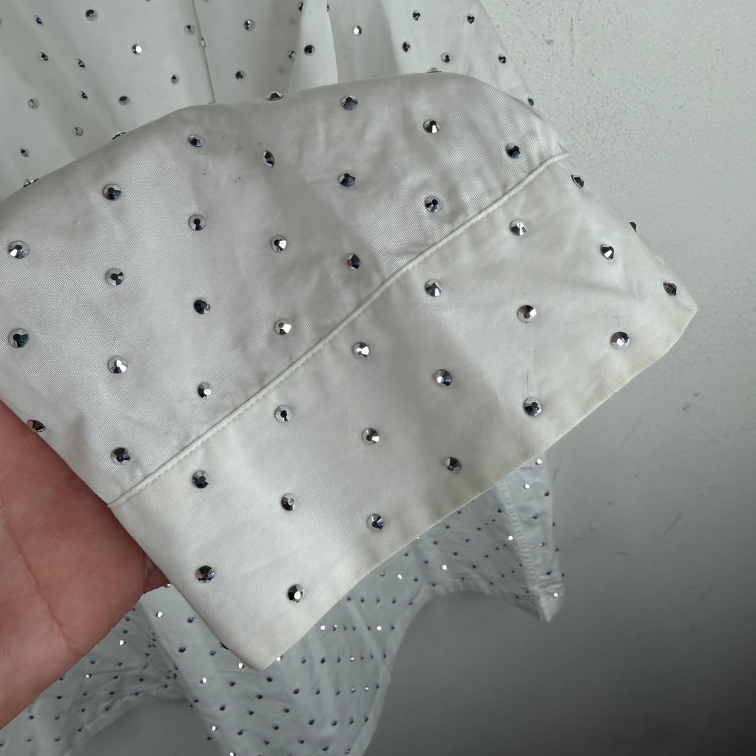 Prada Crystal Button Up LS Shirt