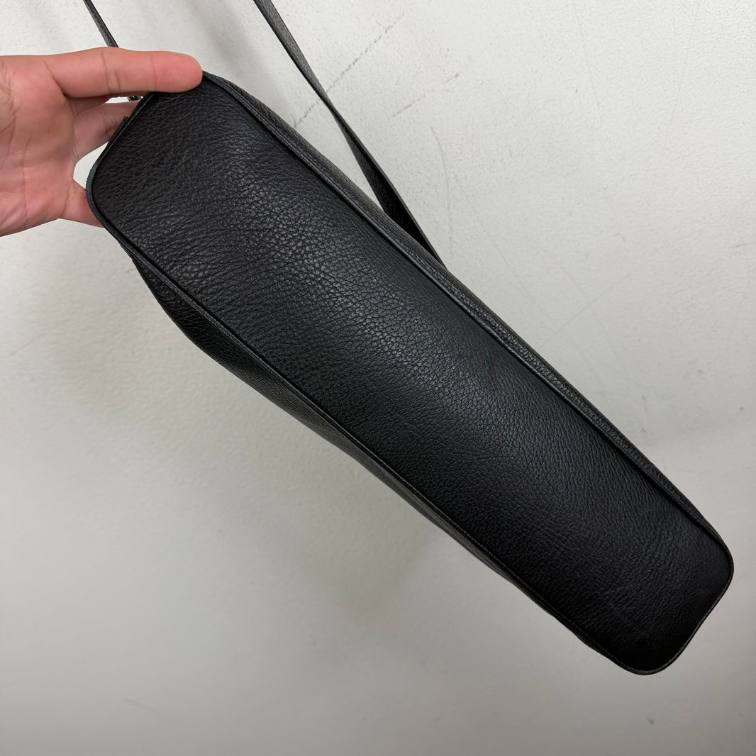Margiela Black Leather Side Bag