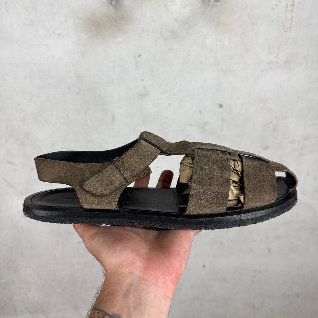 The Row Fisherman Suede Sandals