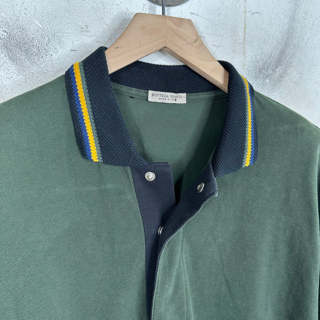 Bottega Veneta Snap Button Polo Shirt