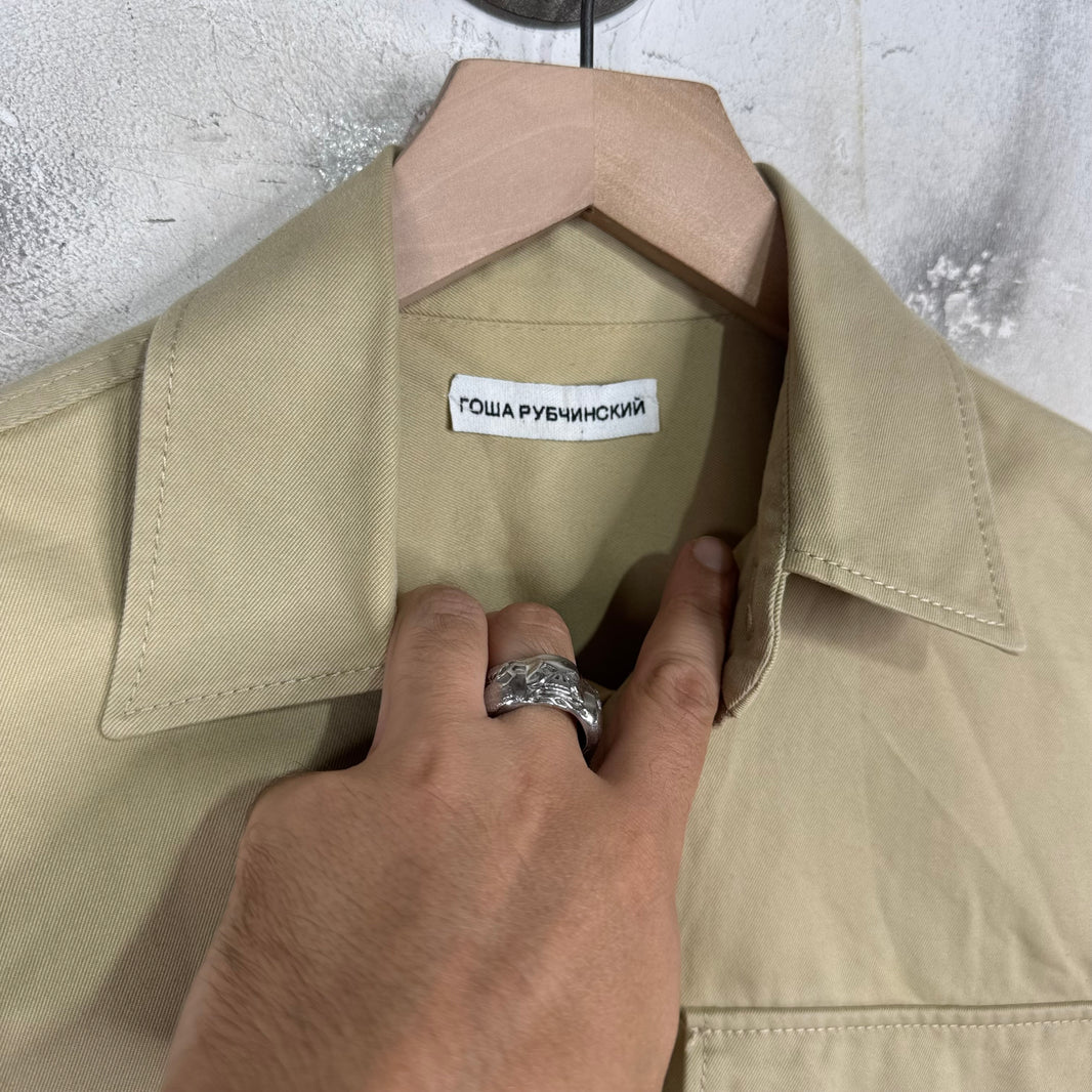 Gosha Rubchinskiy Boxy Heavy Canvas Work Shirt