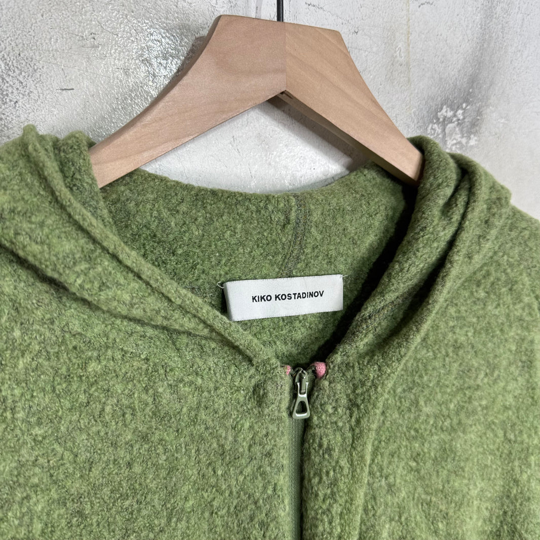 Kiko Kostadinov Striped Wool Ketras Hooded Sweater