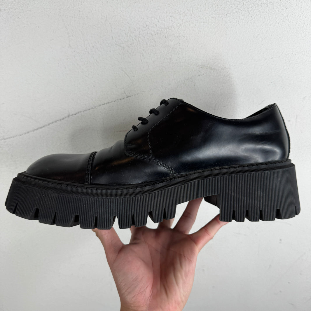 Balenciaga Black Tractor Derbies