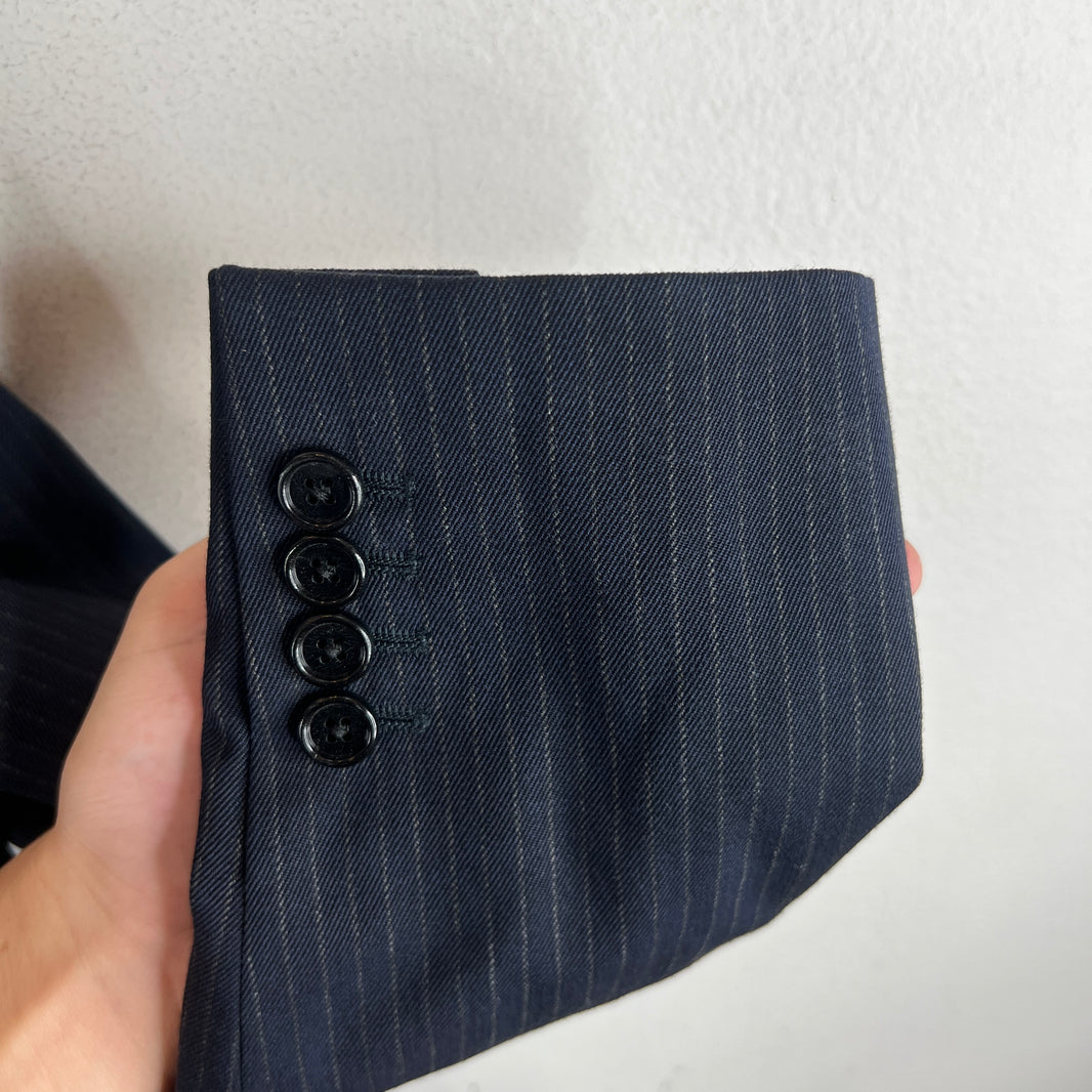 Celine Striped Navy Suit Set