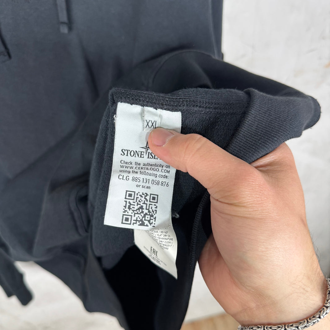 Stone Island Black Hoodie