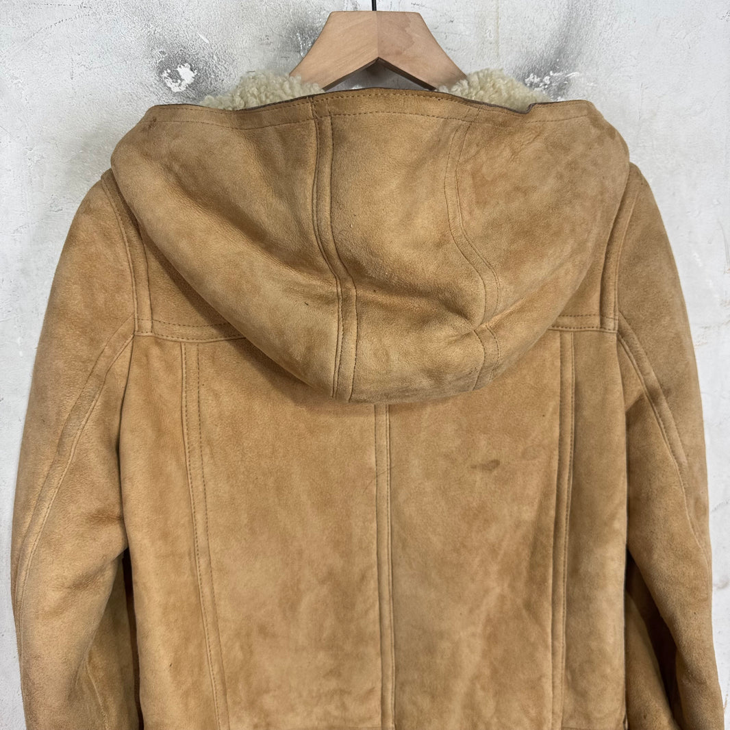 Gucci Shearling Hooded Duffle Coat