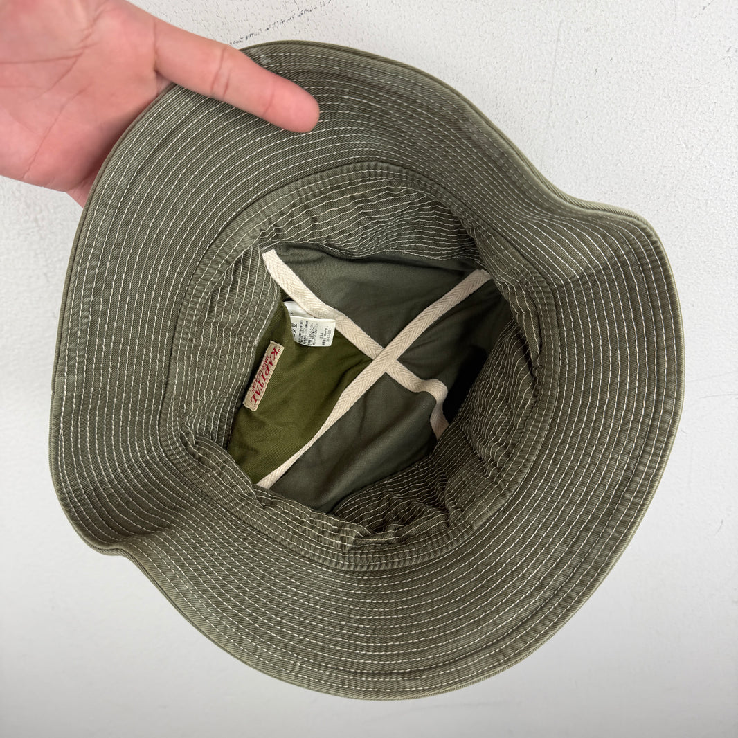 Kapital Old Man And The Sea Olive Bucket Hat