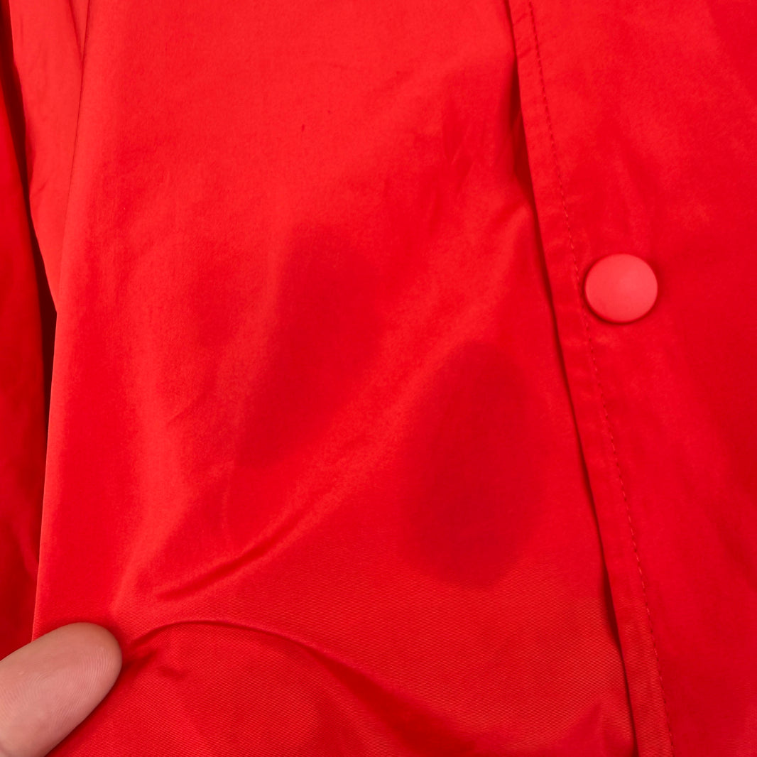 Balenciaga Red Tonal Logo Windbreaker