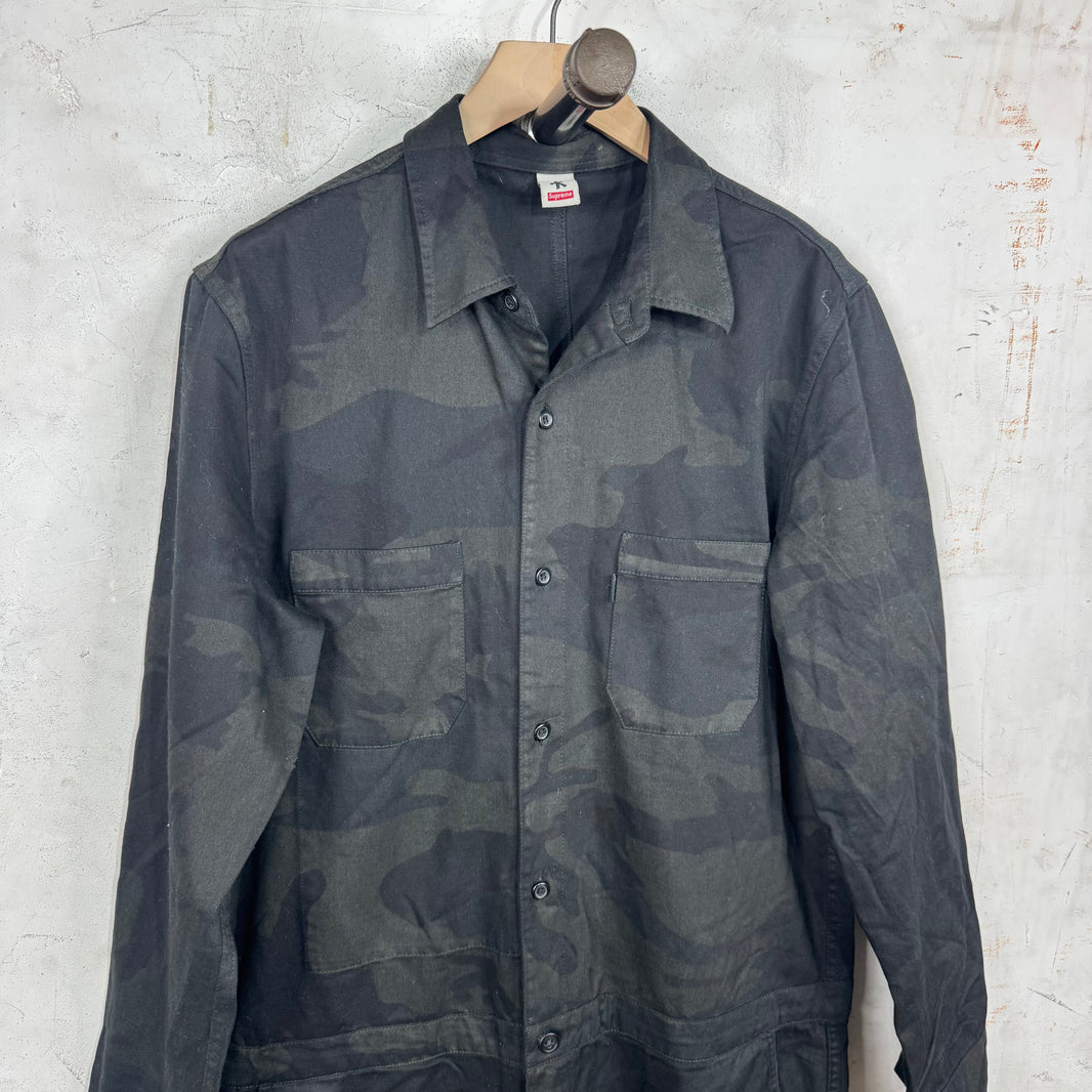 Supreme Black Camo Flightsuit