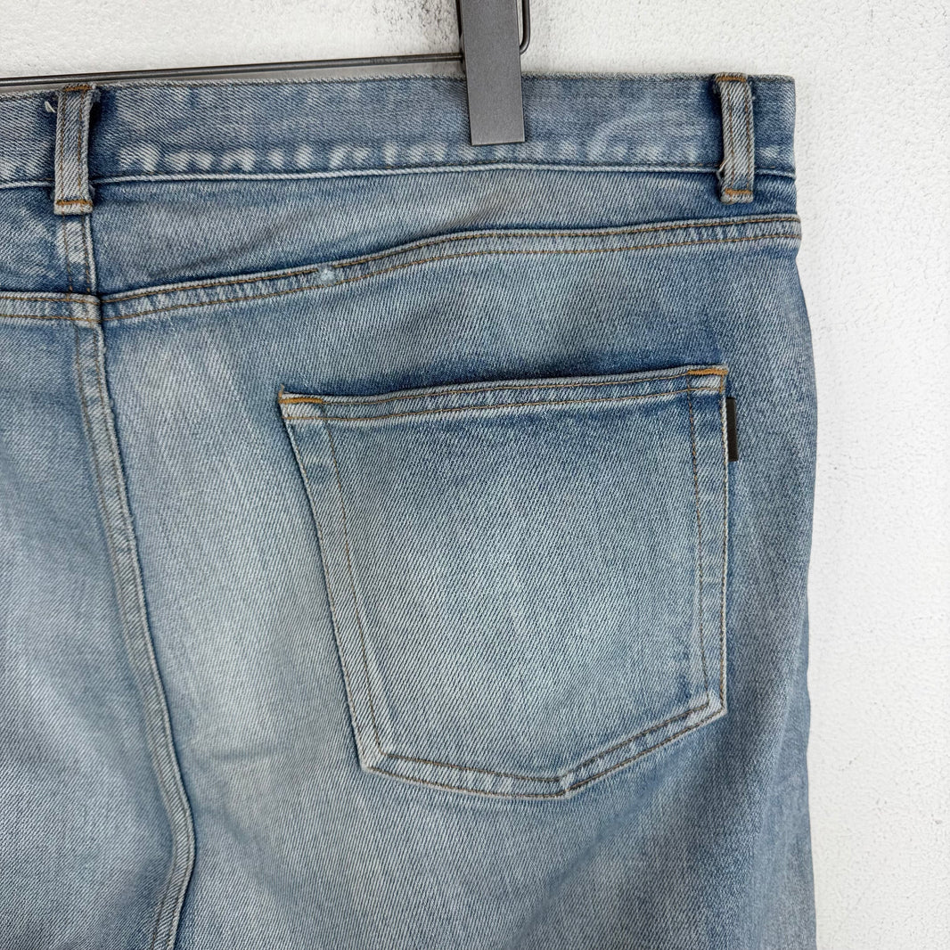 Saint Laurent D20 Chopped Light Wash Jeans