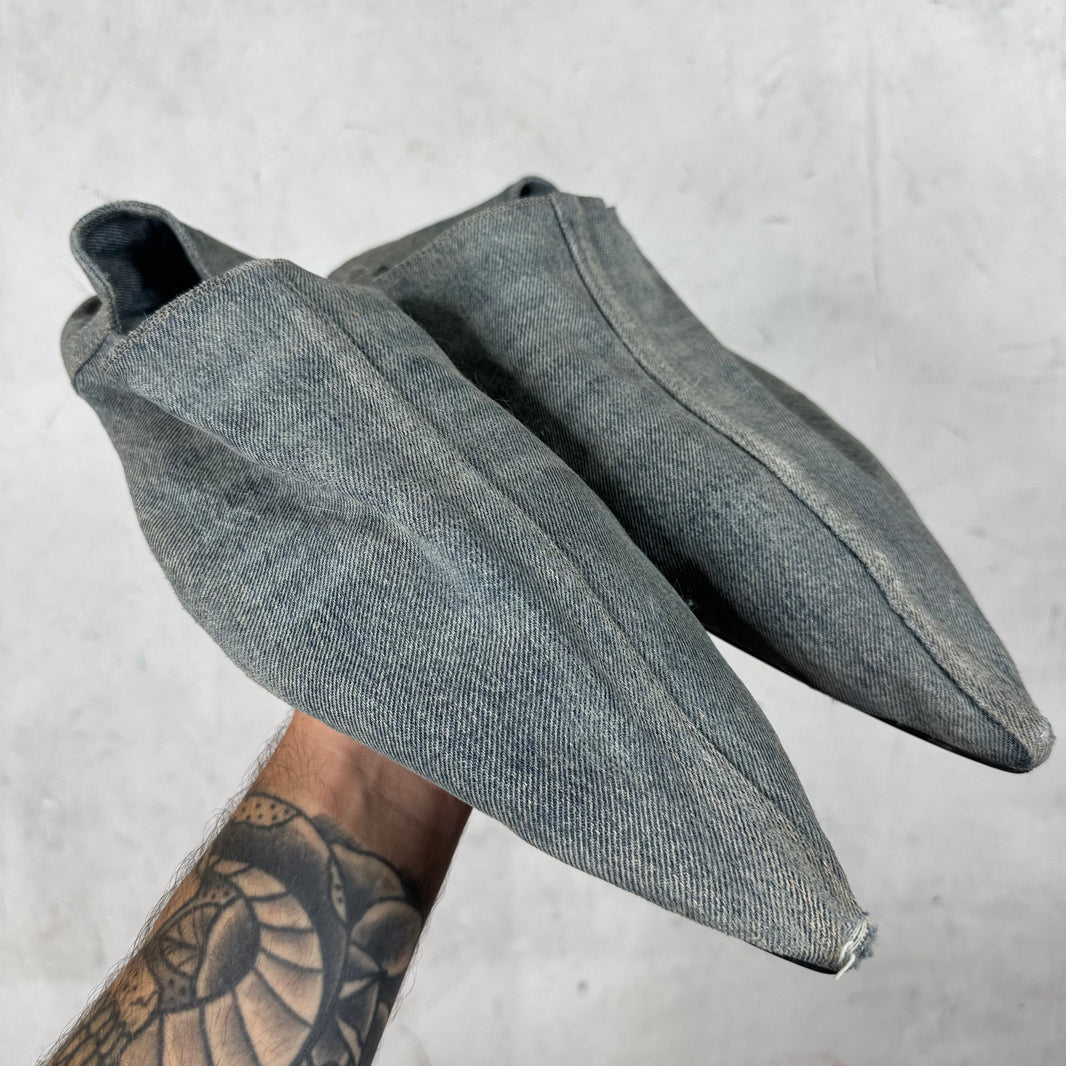Balenciaga Denim Moroccan Mules