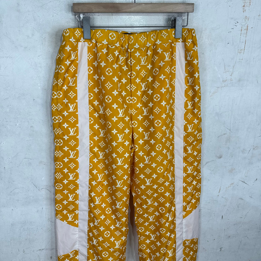 Louis Vuitton Yellow Monogram Printed Technical Pants