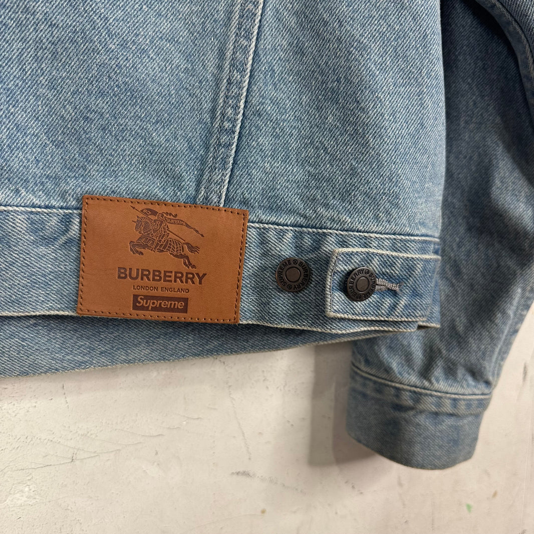 Supreme x Burberry Denim Trucker Jacket