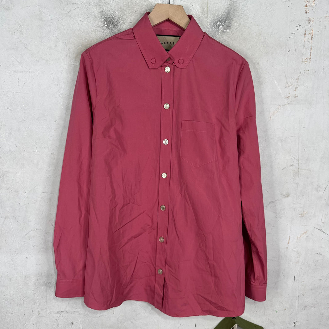 Gucci Magenta Dress Shirt