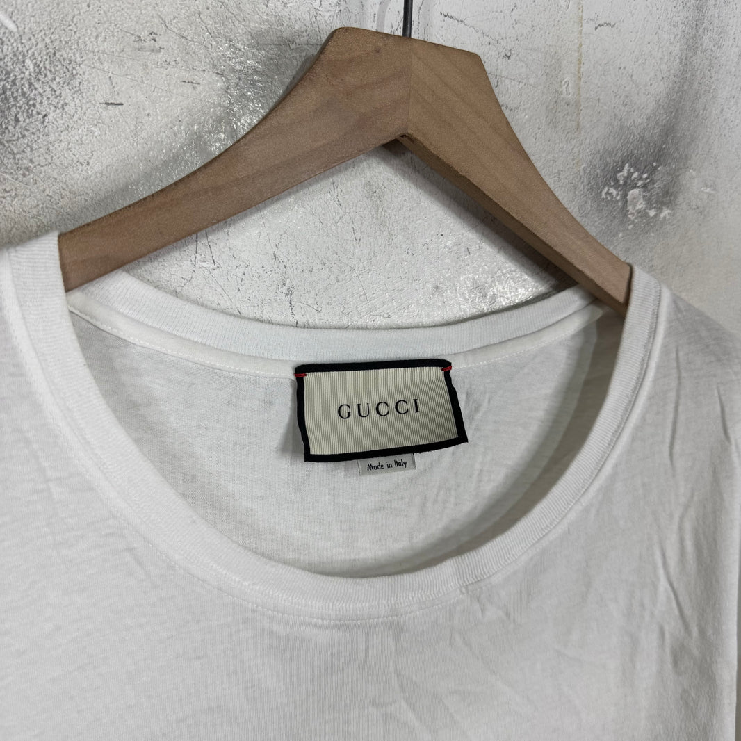 Gucci White Faded Logo T-Shirt