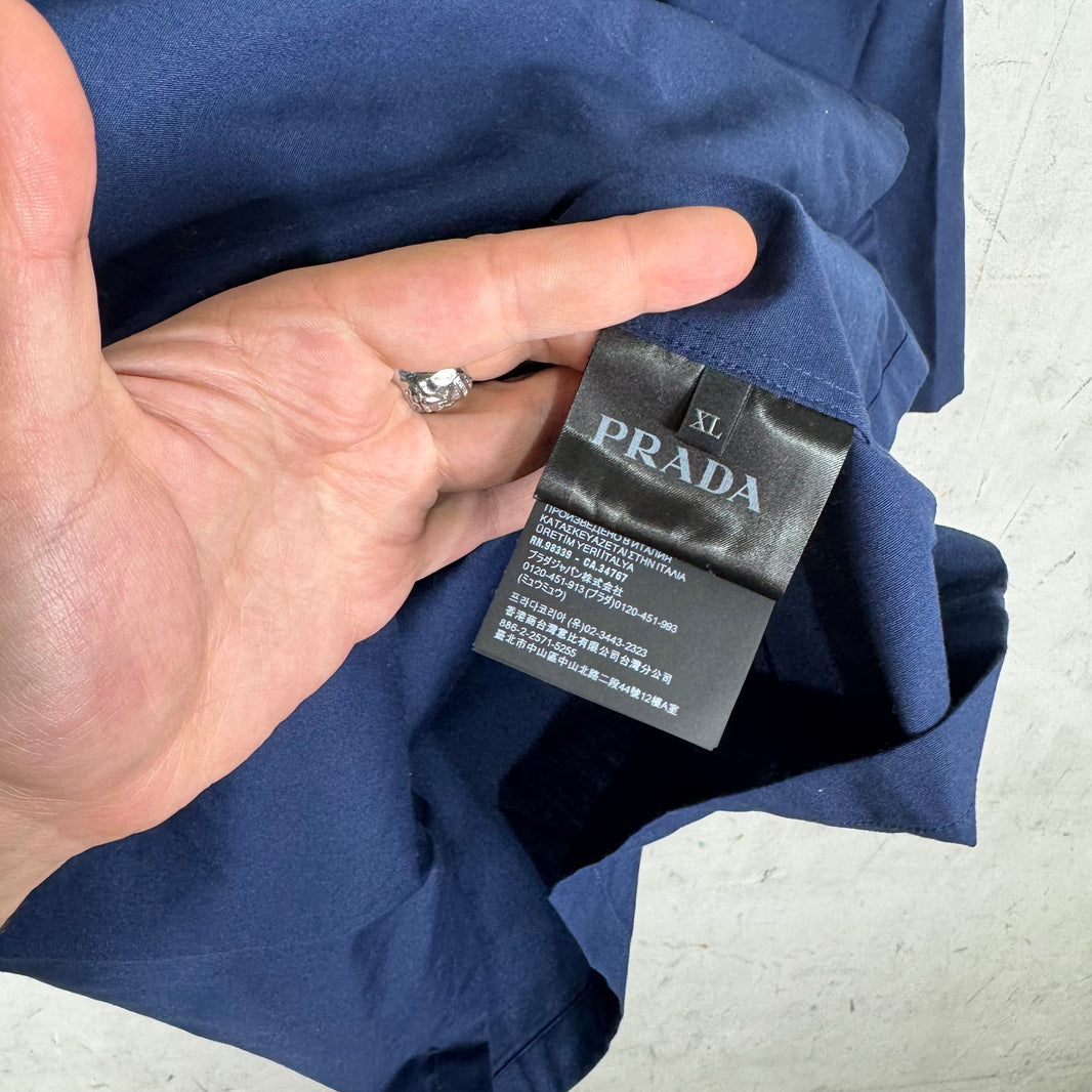 Prada Logo S/S Zipped Work Shirt