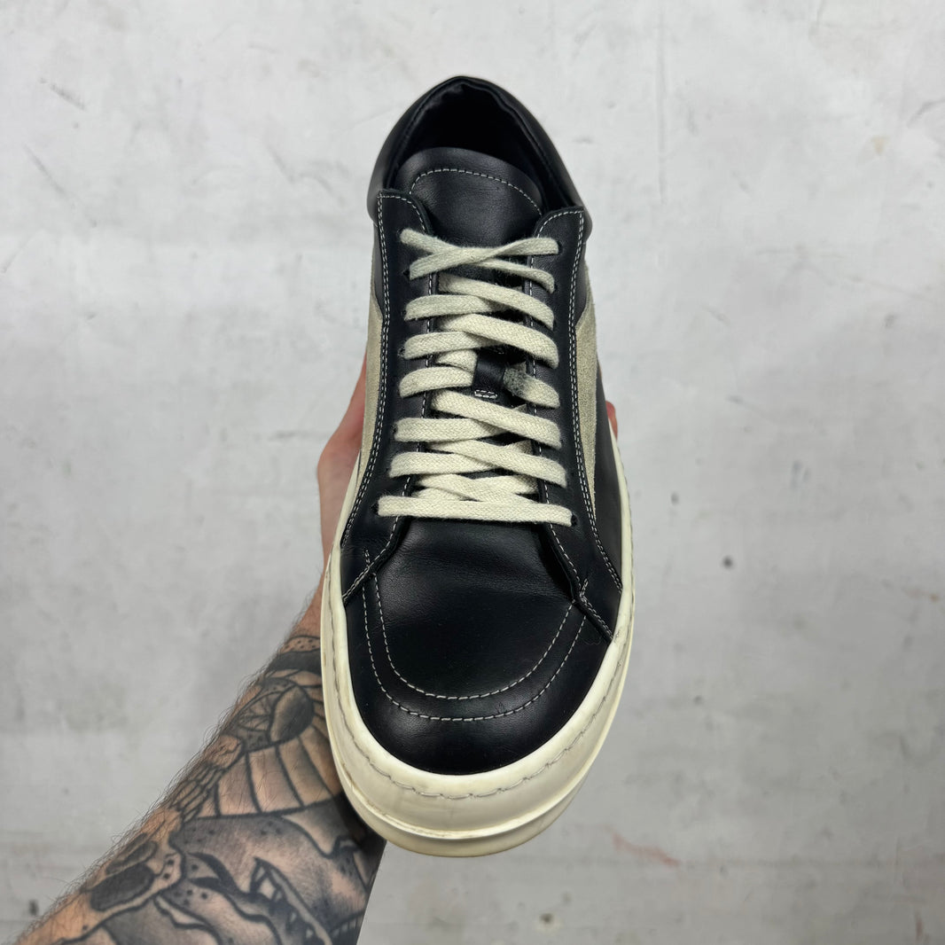 Rick Owens Black Leather Vans