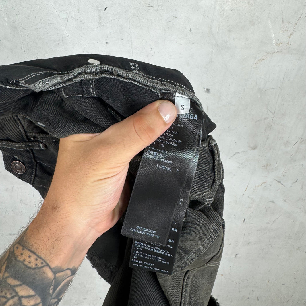 Balenciaga Distressed Straight Jeans