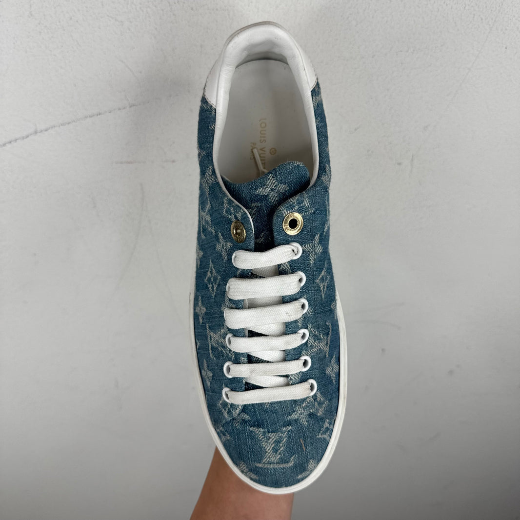 Louis Vuitton Blue Denim Monogram Sneakers