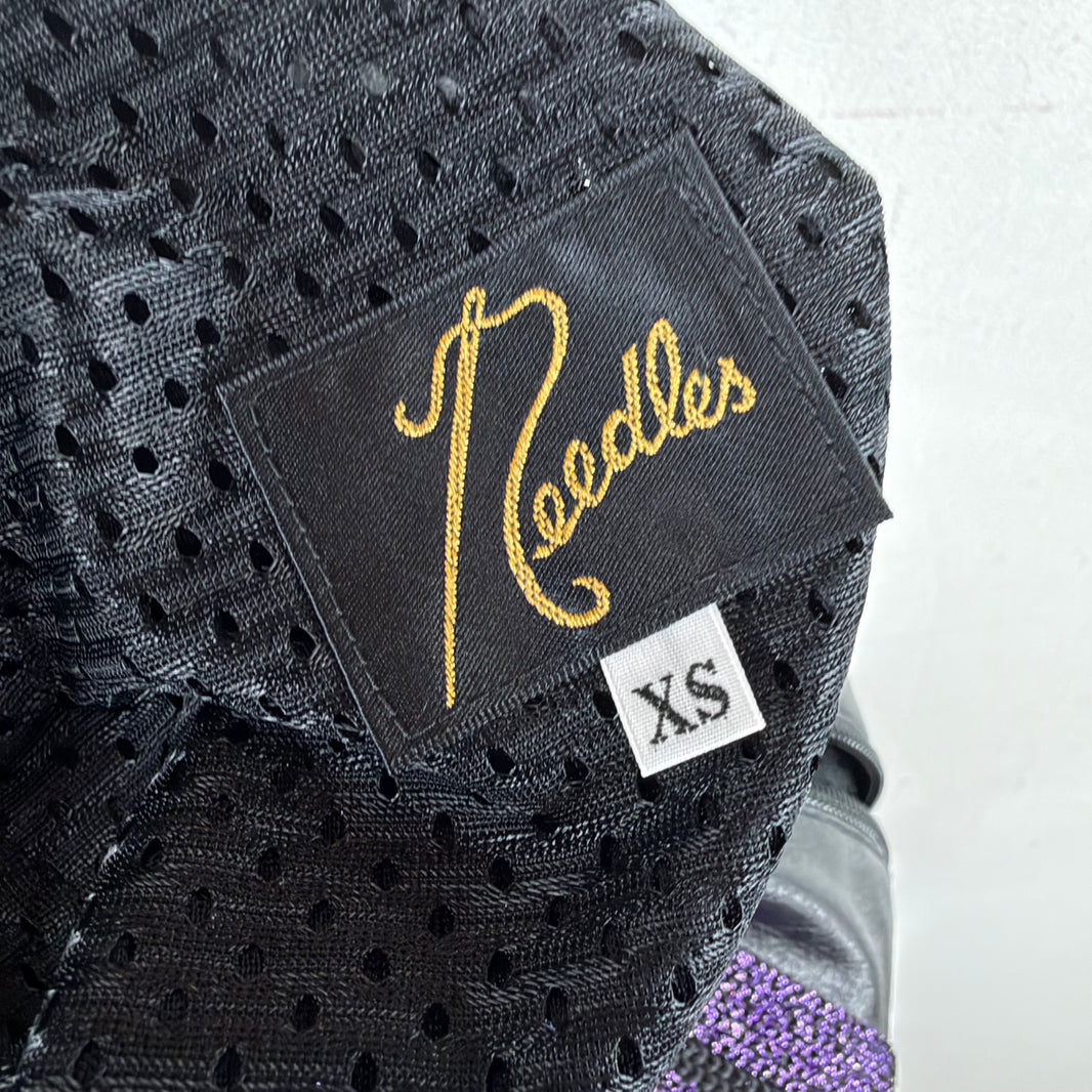 Needles Faux Leather Track Pants