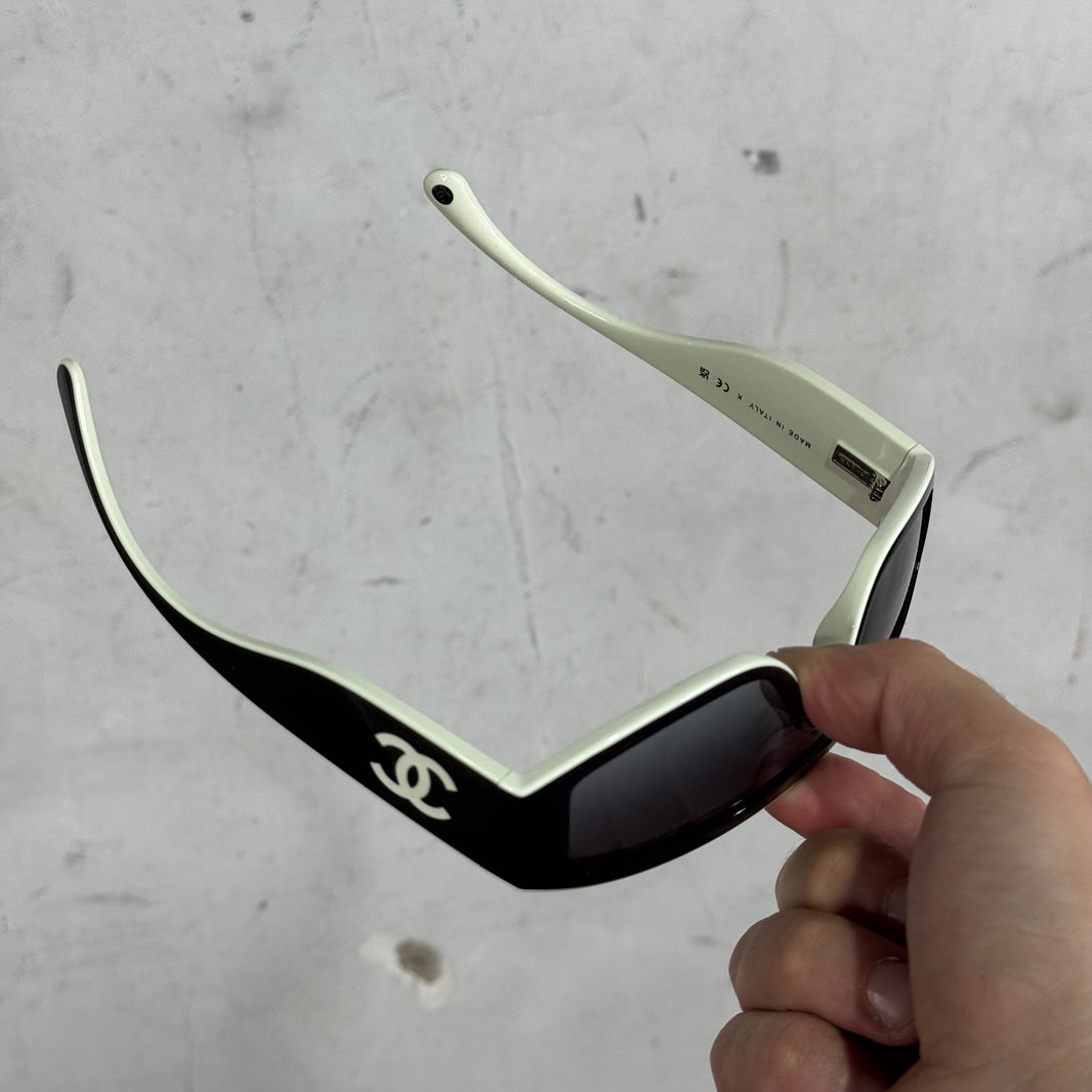 Chanel 6057 Black/White Sunglasses