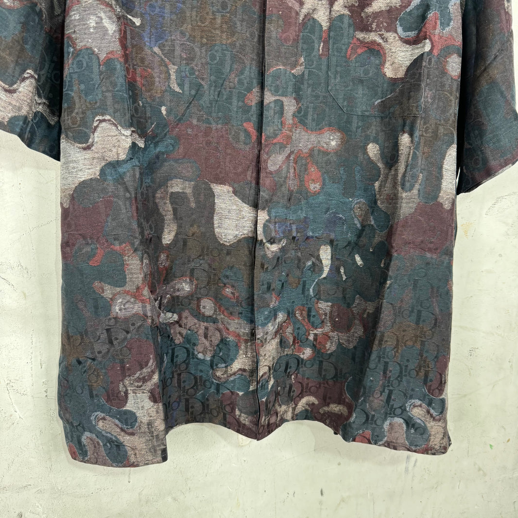 Dior  Silk Monogram Camo Shirt