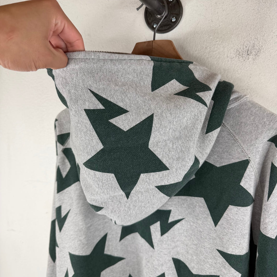Bape Gray/Green STA Full Zip Hoodie