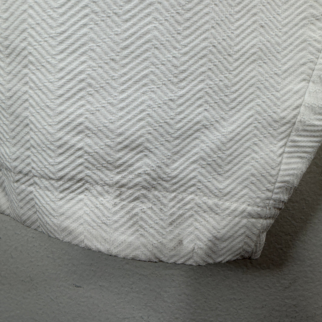CDG White Pattern Balloon Shorts
