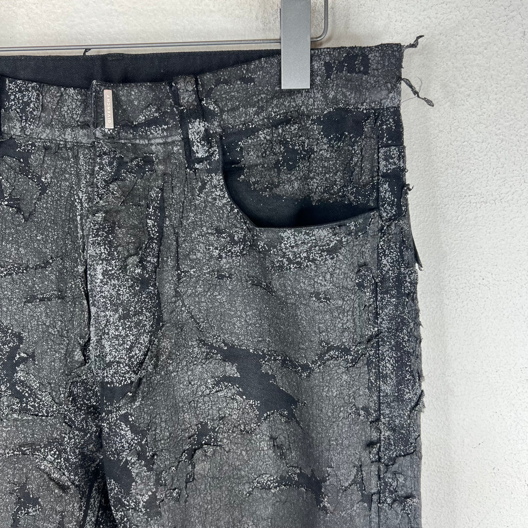Givenchy Cracked Denim Jeans