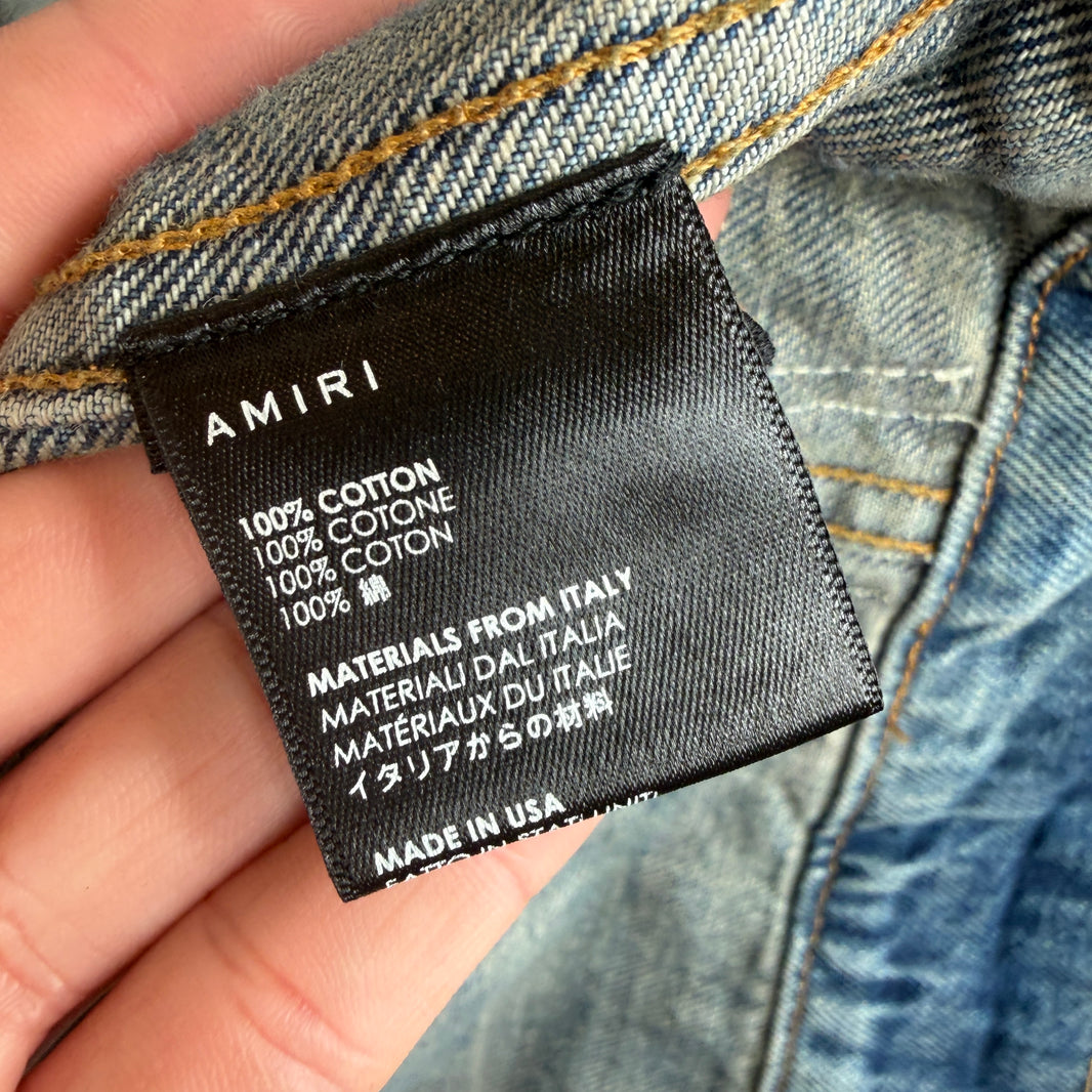 Amiri Chainstitch Detail Denim Jacket