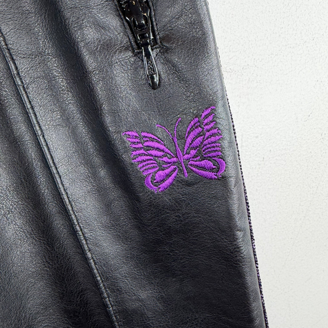 Needles Faux Leather Track Pants