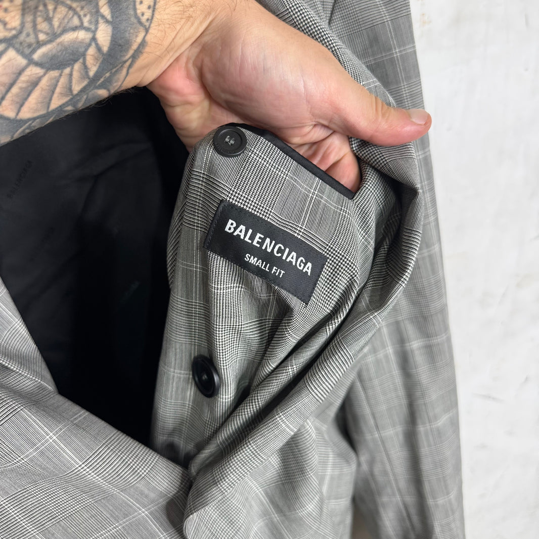 Balenciaga Plaid Blazer (Taped YE24)
