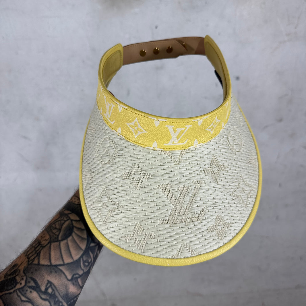 Louis Vuitton Woven Leather Monogram Visor