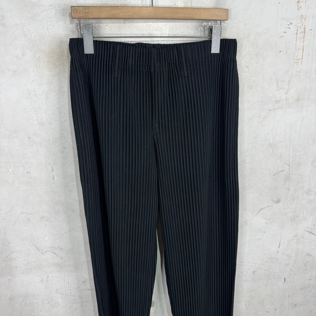 Issey Miyake Black Homme Plisse Trousers
