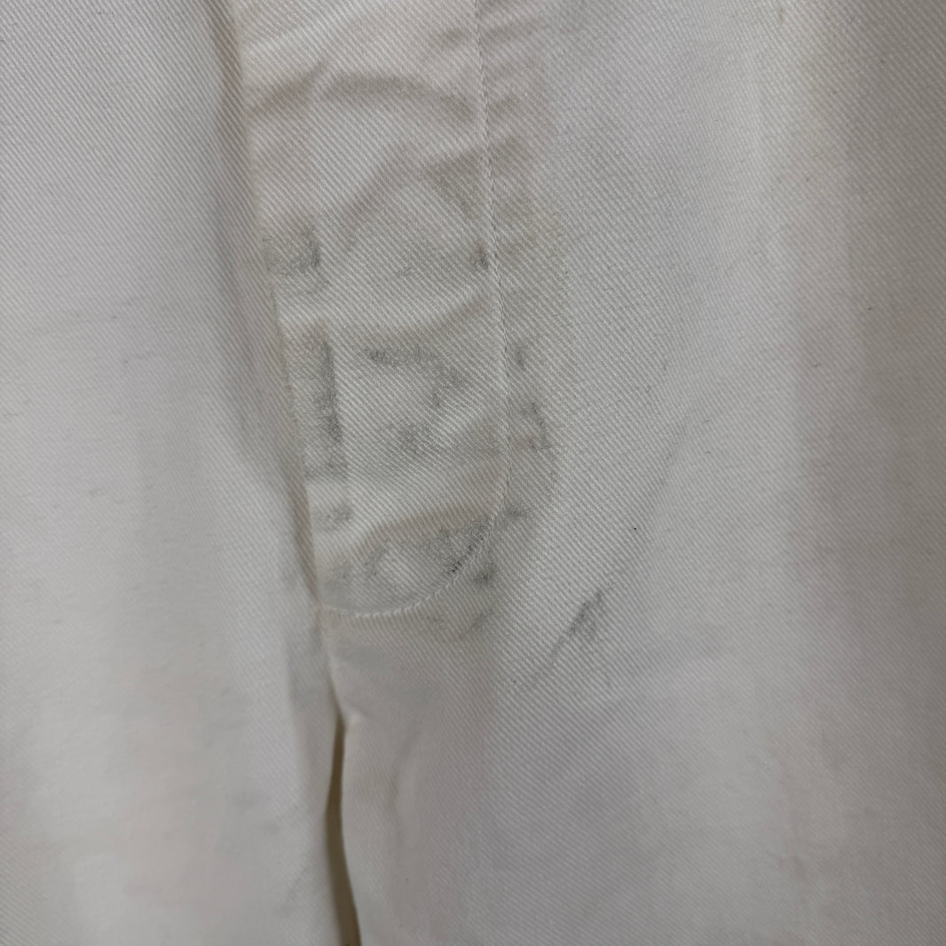Margiela White Adjustable Waist Trousers