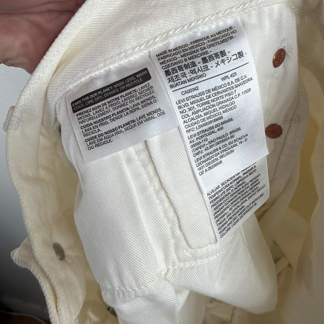 Denim Tears Levi's White Wreath 501 Jeans