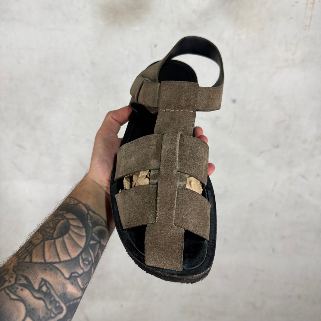 The Row Fisherman Suede Sandals